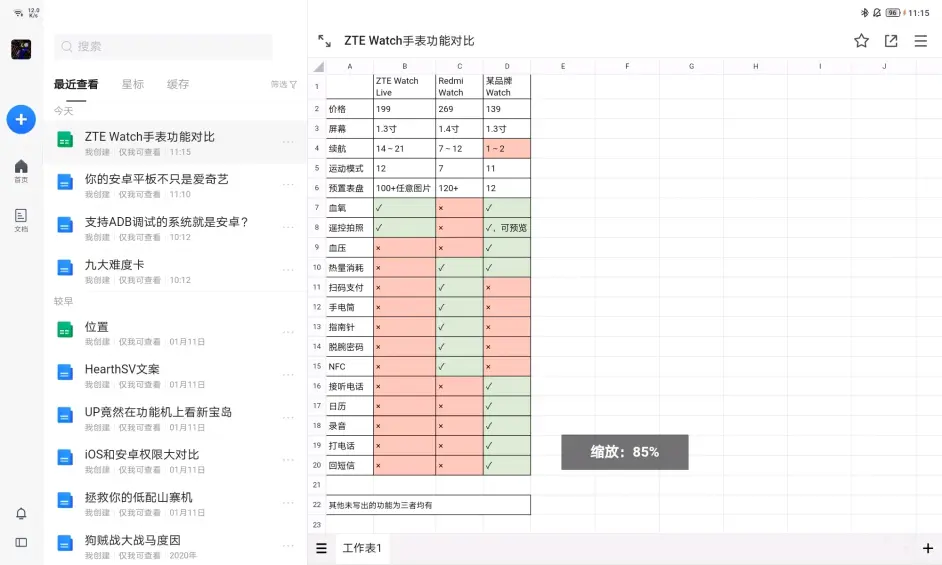 支持简单的Office编辑